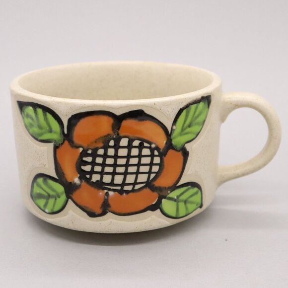 Vintage Otagiri Japan Floral Flower Speckled Soup Mug, Set Of 4 Bowl - Picture 8 of 11